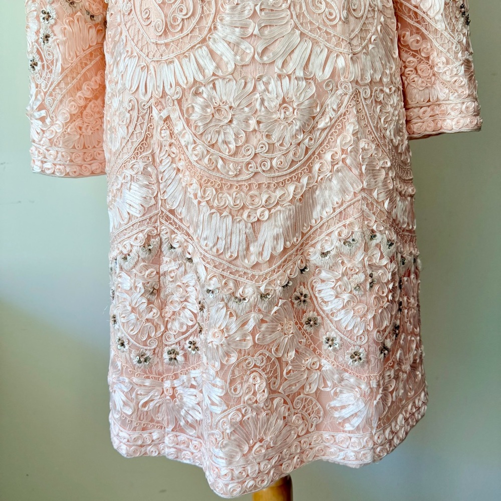 Sue Wong Jacket Nocturne Stunning Coat Rare Find Size 6 Blush Pink NWT - Picture 7 of 16